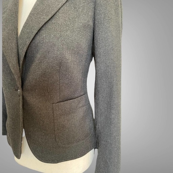 The Limited Dark Grey Long Sleeve Jacket /Blazer Size 2 - Picture 2 of 10